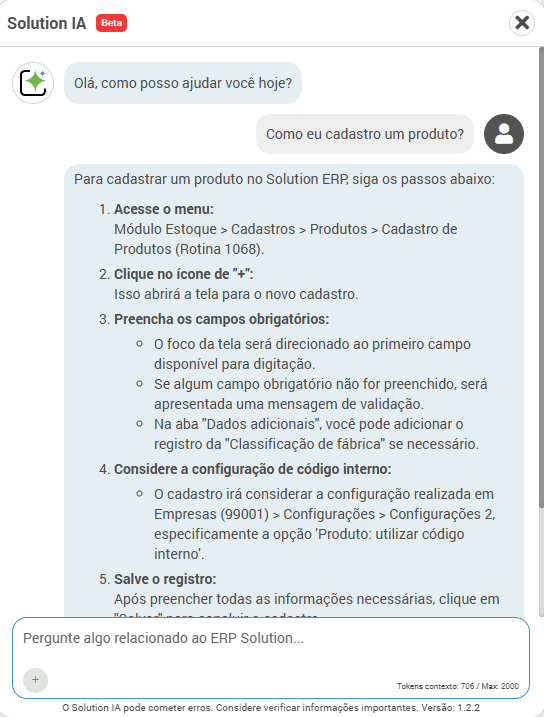 Chatbot IA — Assistente Inteligente para ERP (RAG + OpenAI)